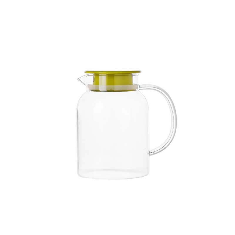 glass pitcher with spout and handle